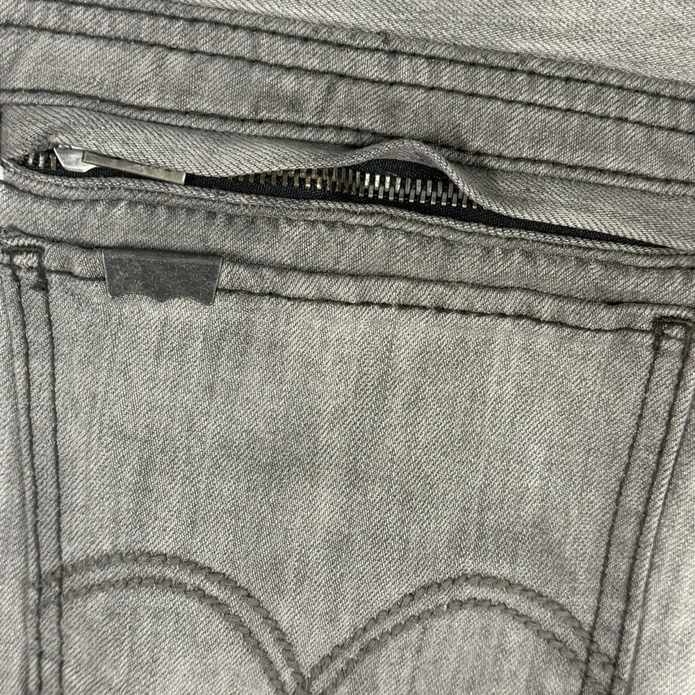 Levi's 511 Jeans Men 32x32 Gray Zipper Back Pocket Utility Skinny Fit Streetwear